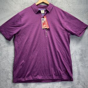 J Garcia Polo Shirt Mens XL Purple Heather Short Sleeve Knit‎ Casual Golf